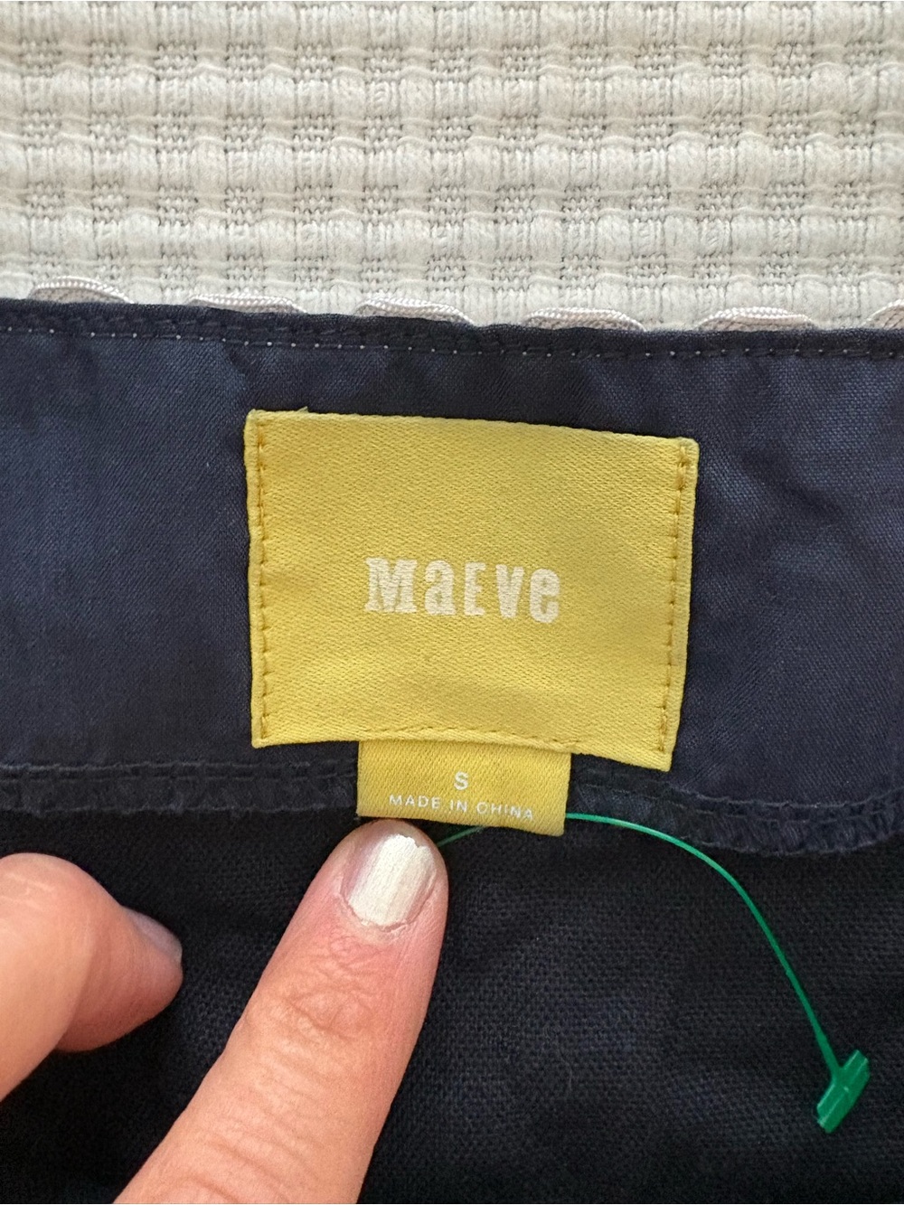 Maeve Ric Rac Navy Top - Picture 2 of 3